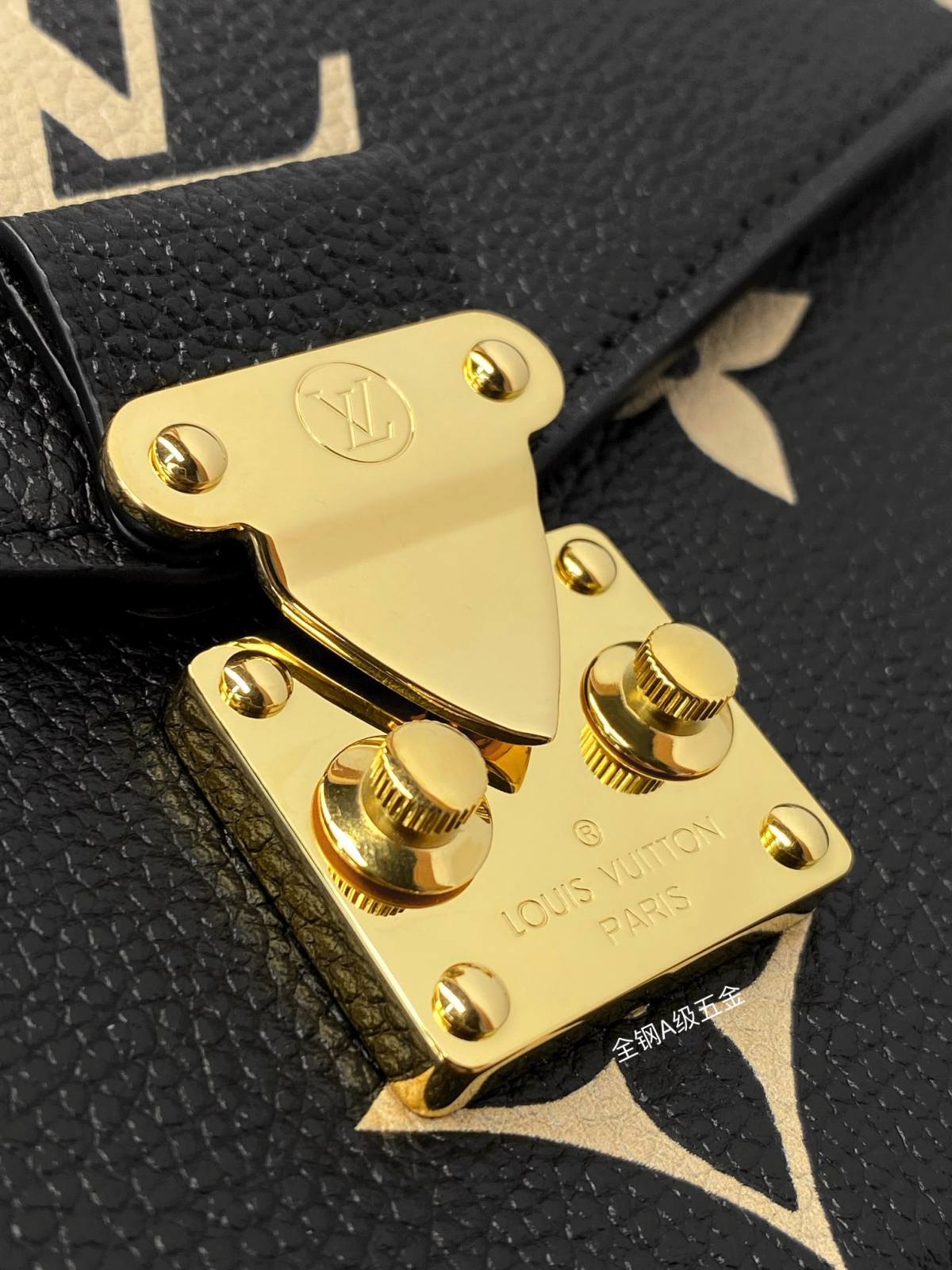 Ellebag’s Replica Perfection: Louis Vuitton POCHETTE MÉTIS Metis EAST WEST Handbag (M46596) in Black Monogram Empreinte Leather-Best Quality Fake Louis Vuitton Bag Nettbutikk, Replica designer bag ru