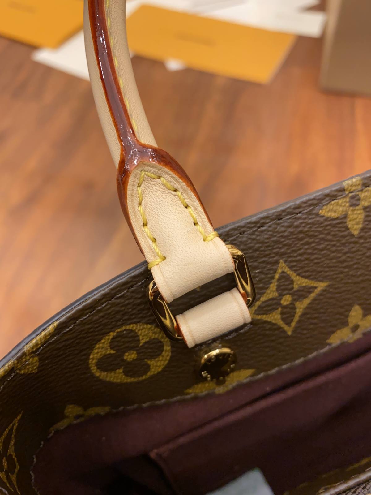 Ellebag’s Replica Mastery: Louis Vuitton MONTAIGNE BB Handbag (M41055) Monogram Canvas-Legjobb minőségű hamis Louis Vuitton táska online áruház, replika designer táska ru