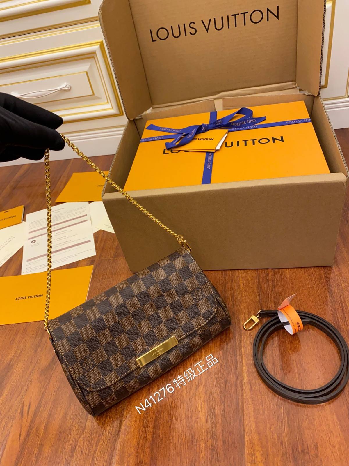 Ellebag Replica: Louis Vuitton M41276 Favorite Monogram Chain Bag-Negoziu in linea di borse Louis Vuitton falsi di migliore qualità, borsa di design di replica ru