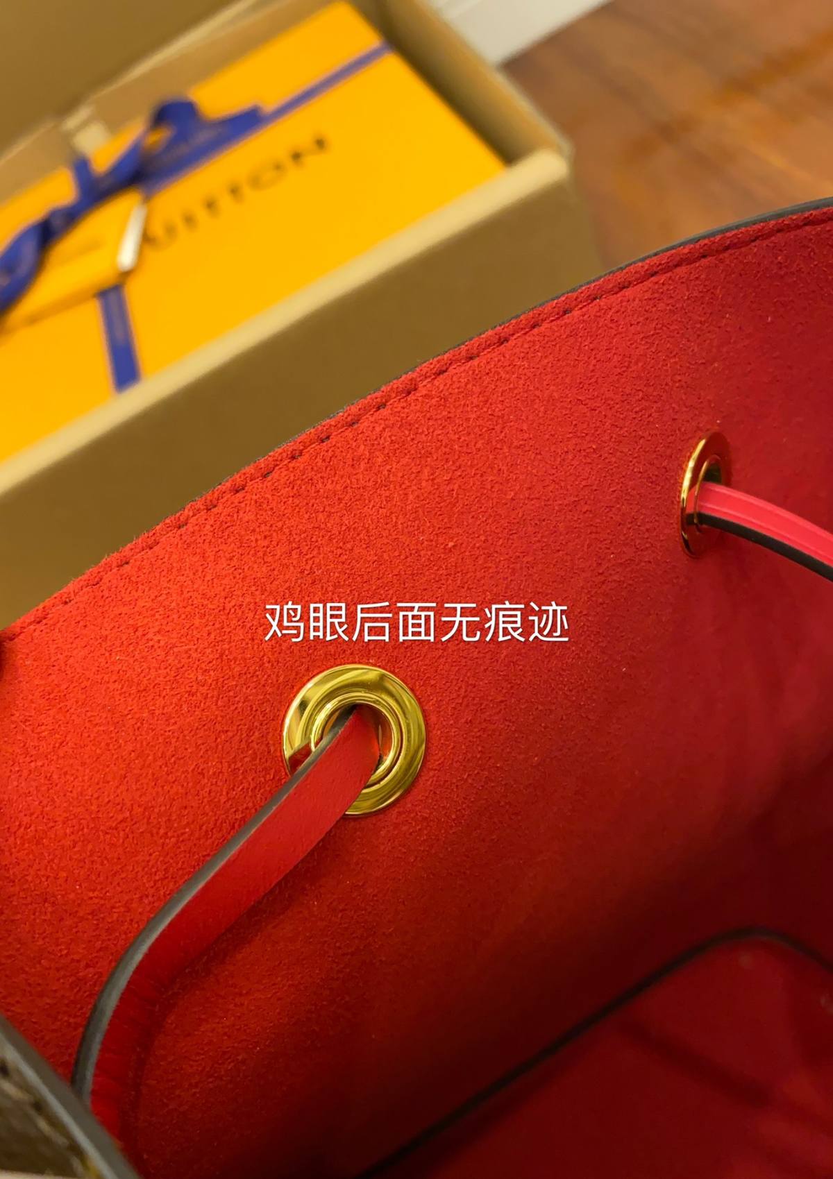 Ellebag Replica Craftsmanship: Louis Vuitton M44021 Red Gaston-Louis NeoNoe Bucket Bag Monogram-Best Quality Fake Louis Vuitton Bag Online Store, Replica designer bag ru