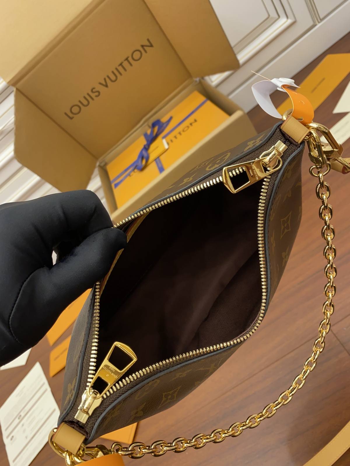 Ellebag’s Replica of Louis Vuitton BOULOGNE Handbag (M45832) in Monogram-Botiga en línia de bosses falses de Louis Vuitton de millor qualitat, rèplica de bosses de disseny ru