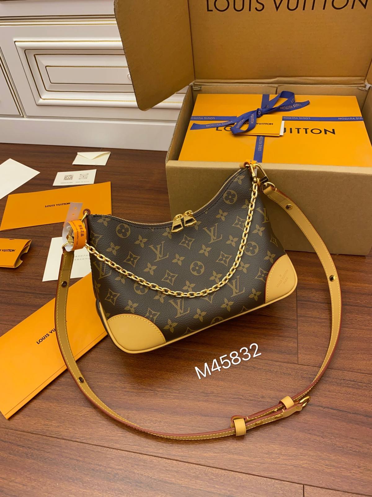 Ellebag’s Replica of Louis Vuitton BOULOGNE Handbag (M45832) in Monogram-Best Quality Fake Louis Vuitton Bag Online Store, Replica designer bag ru