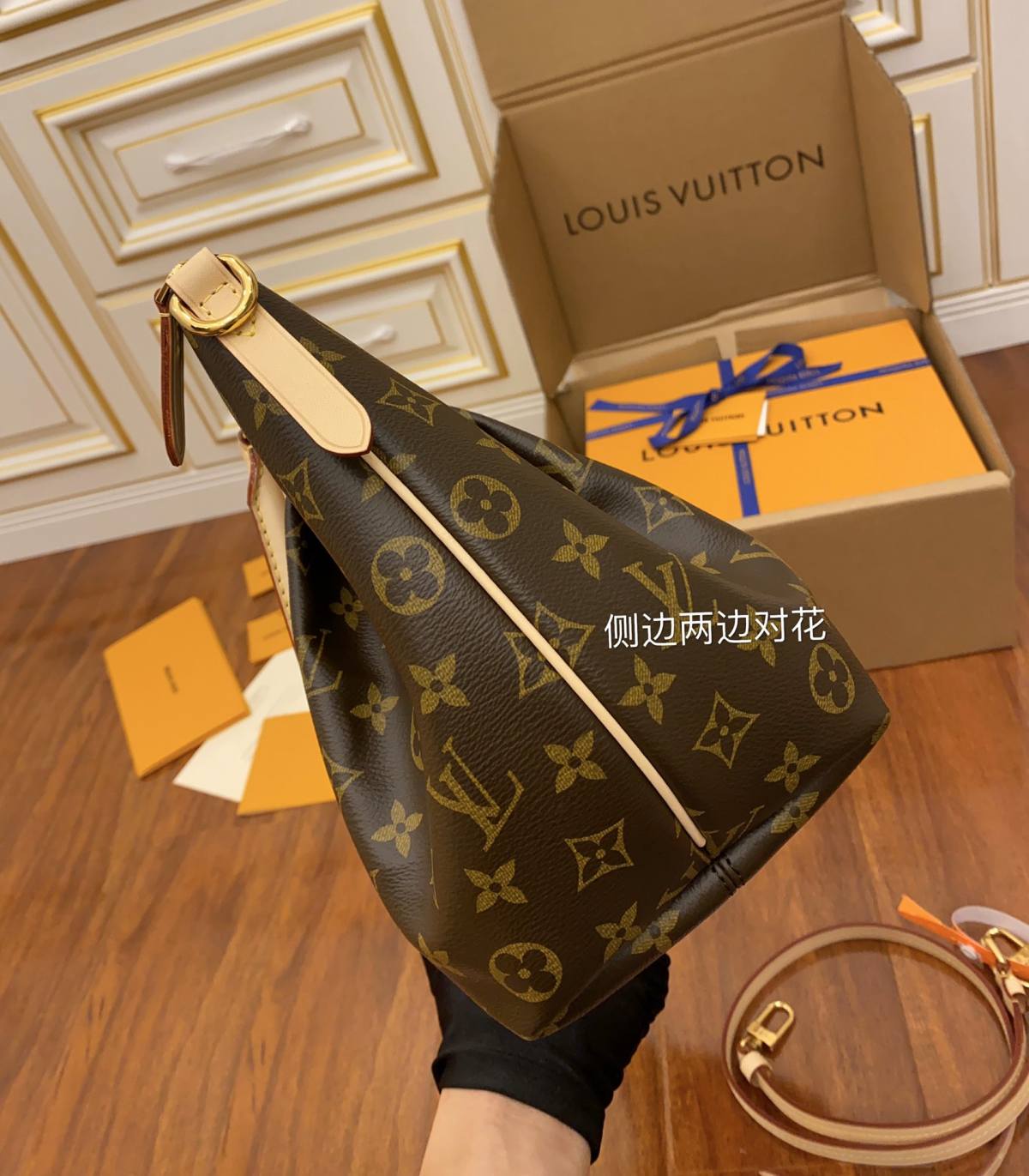 Ellebag’s Expert Replication: Louis Vuitton M48814 TURENNE Medium Handbag-Legjobb minőségű hamis Louis Vuitton táska online áruház, replika designer táska ru