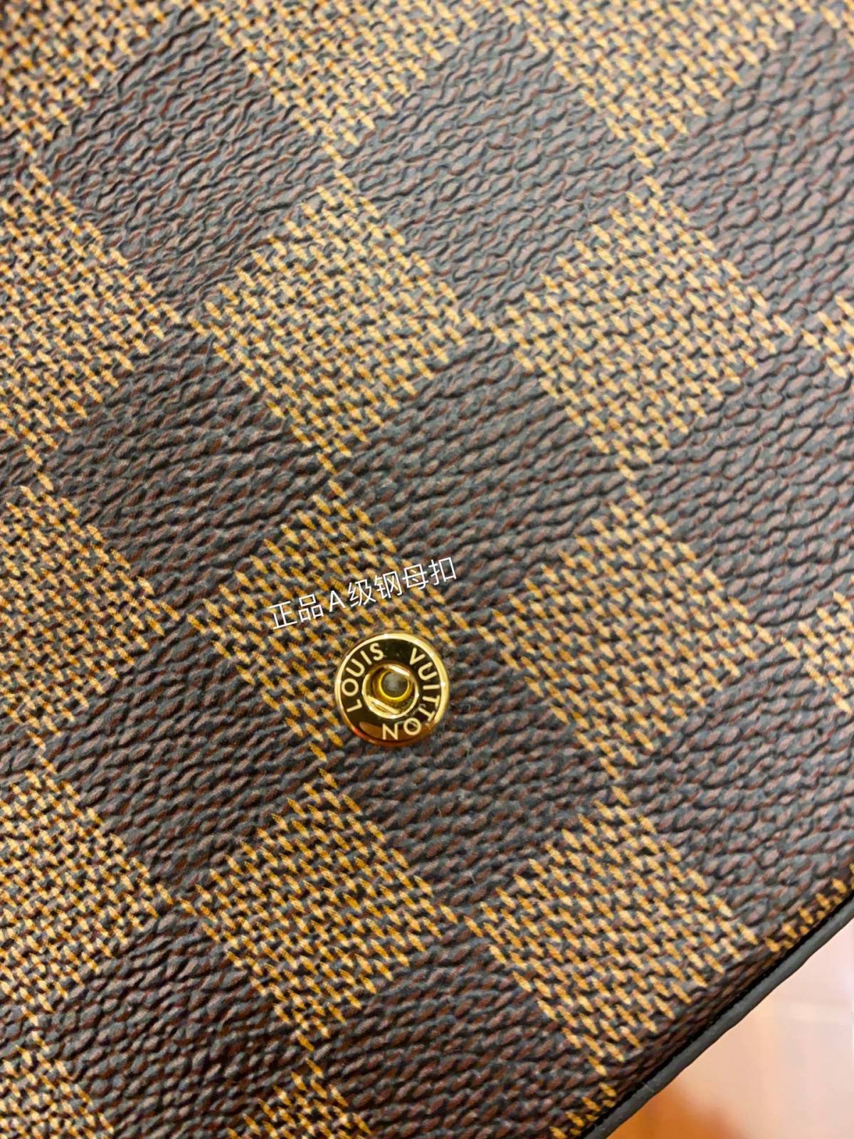 Ellebag’s Expert Replication: Louis Vuitton N63032 Damier Ebène Pochette FÉLICIE Chain Bag-最好的質量假路易威登包網上商店，複製設計師包 ru