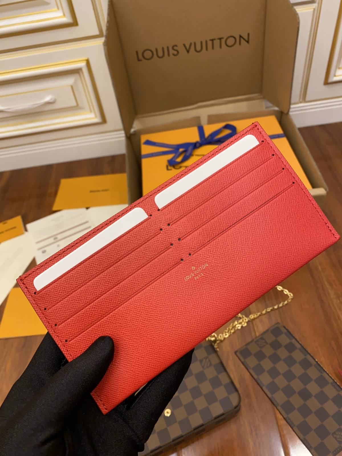 Ellebag’s Expert Replication: Louis Vuitton N63032 Damier Ebène Pochette FÉLICIE Chain Bag-Meilleure qualité de faux sac Louis Vuitton en ligne, réplique de sac de créateur ru