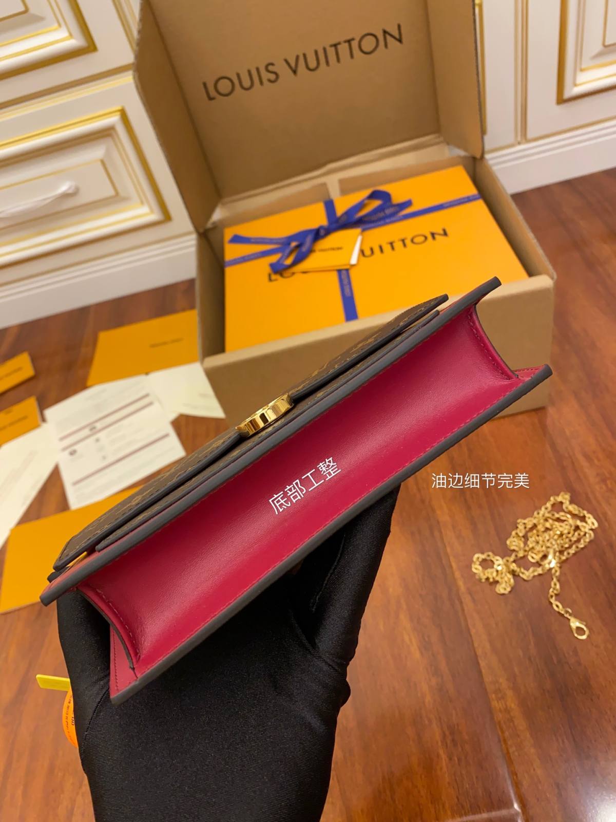 Ellebag’s Expert Replication: Louis Vuitton M67404 Flore Chain Wallet-Best Quality Fake Louis Vuitton Bag Online Store, Replica designer bag ru