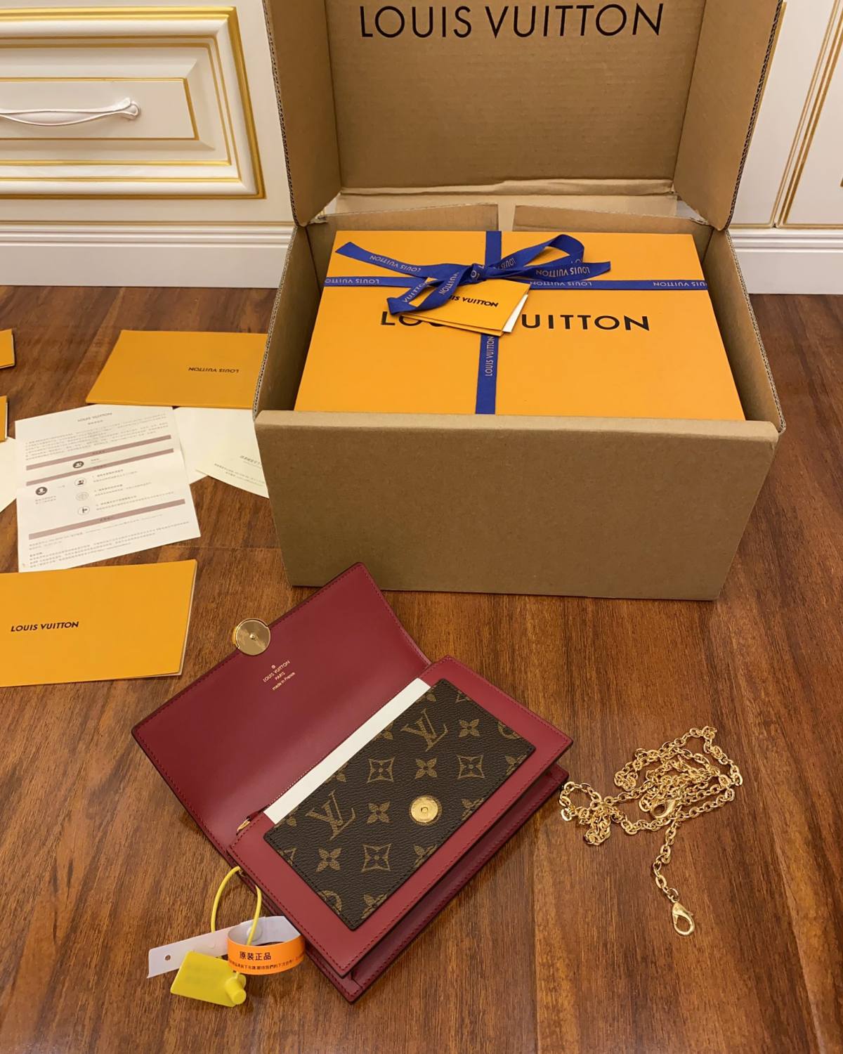 Ellebag’s Expert Replication: Louis Vuitton M67404 Flore Chain Wallet-최고의 품질 가짜 루이비통 가방 온라인 스토어, 복제 디자이너 가방 ru