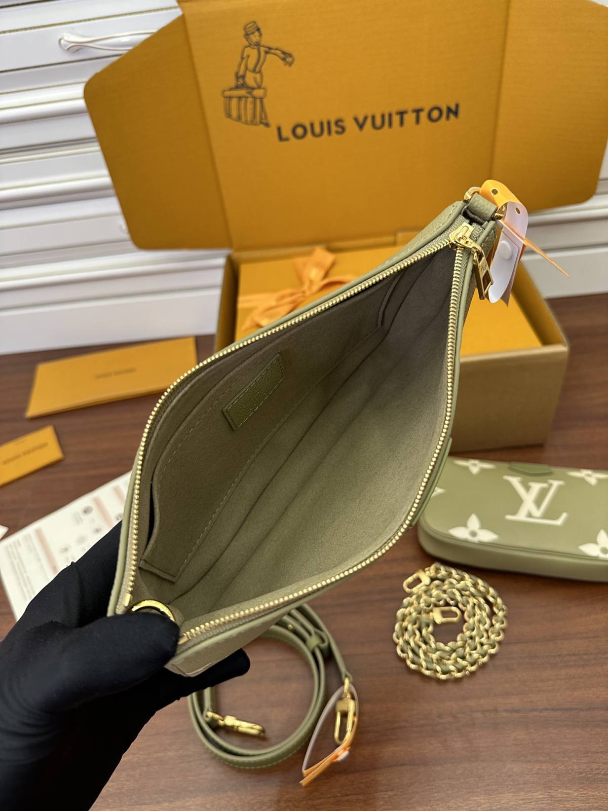 Ellebag’s Expert Replication: Louis Vuitton Multi Pochette Accessoires in Leather M22670 Light Green-ຄຸນະພາບທີ່ດີທີ່ສຸດ Fake Louis Vuitton Bag Online Store, Replica designer bag ru