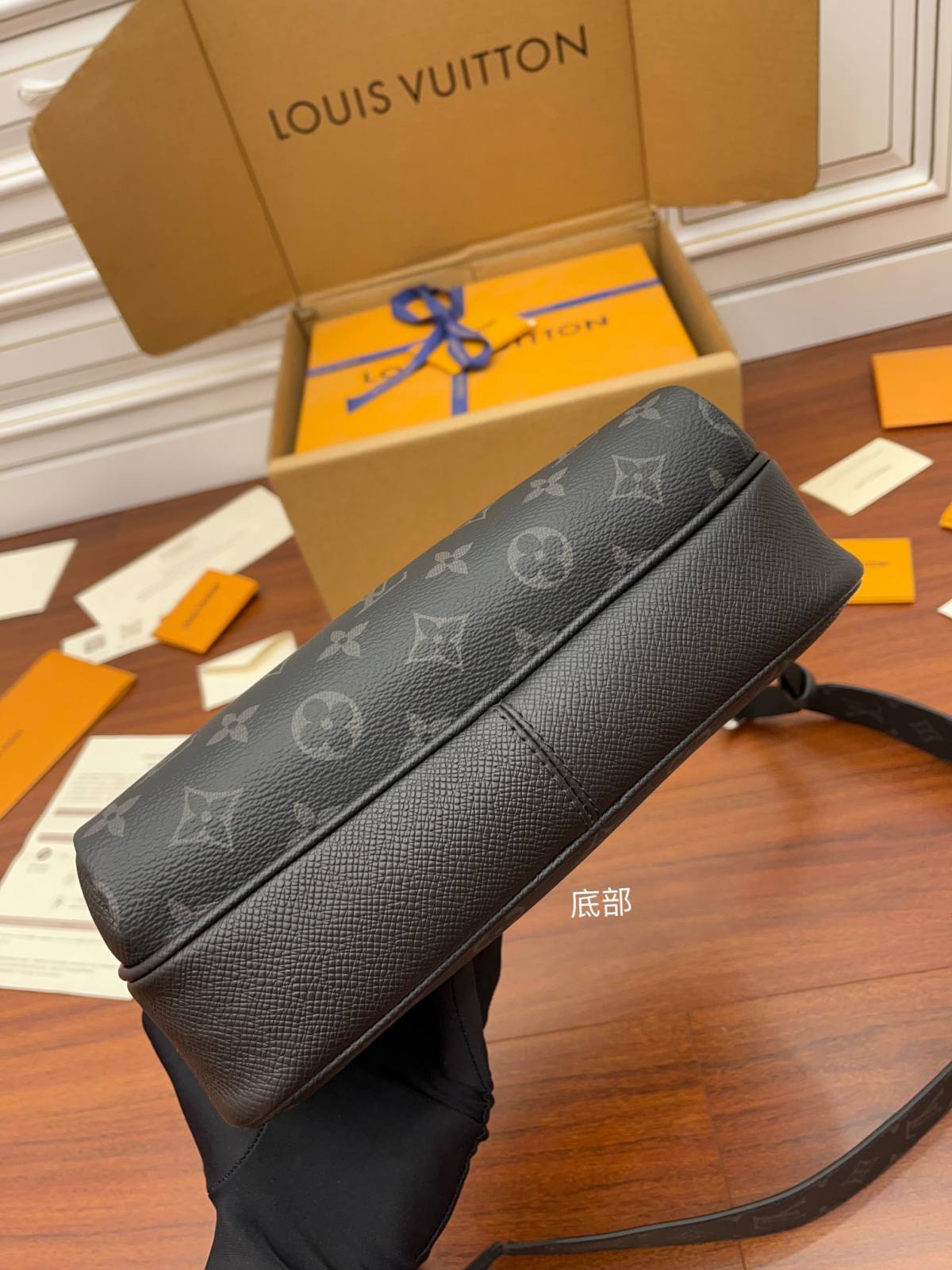 Ellebag’s Expert Replication: Louis Vuitton M30233 Monogram Eclipse Black OUTDOOR Messenger Bag-Best Quality Fake Louis Vuitton Bag Online Store, Replica designer bag ru