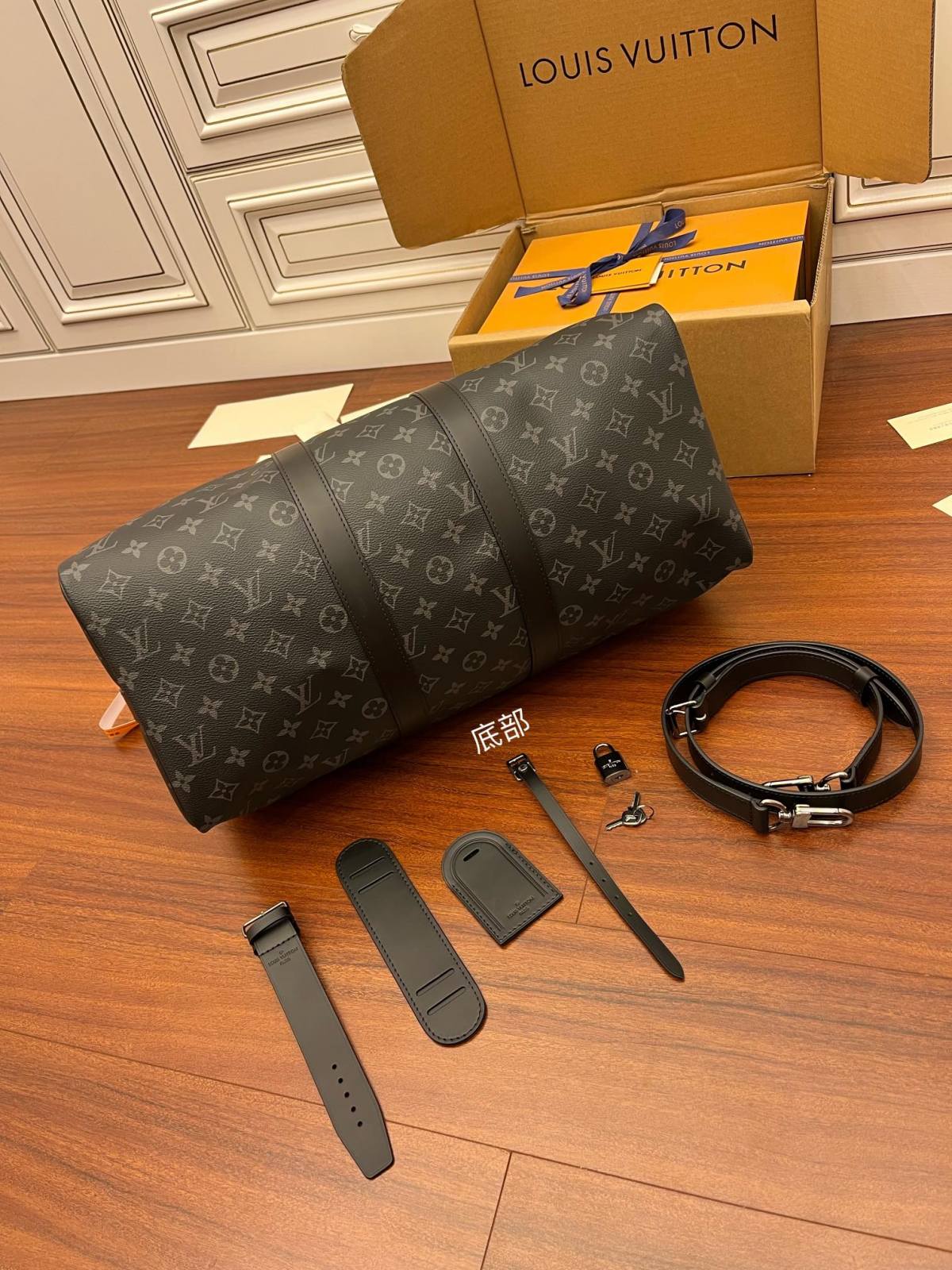 Ellebag’s Expert Replication: Louis Vuitton Keepall 45 Travel Bag (M40569)-Paras laatu väärennetty Louis Vuitton laukku verkkokauppa, replika suunnittelija laukku ru