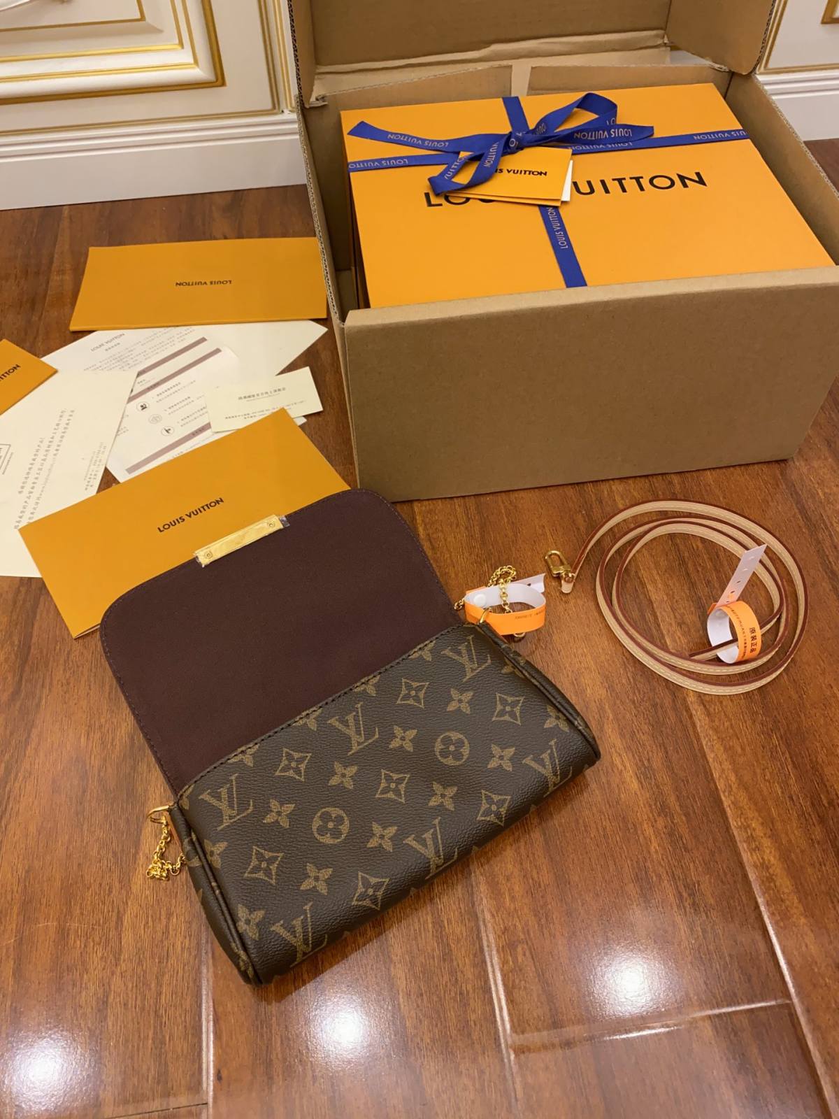 Ellebag’s Expert Replication: Louis Vuitton FAVORITE Monogram (M40717)-最好的質量假路易威登包網上商店，複製設計師包 ru