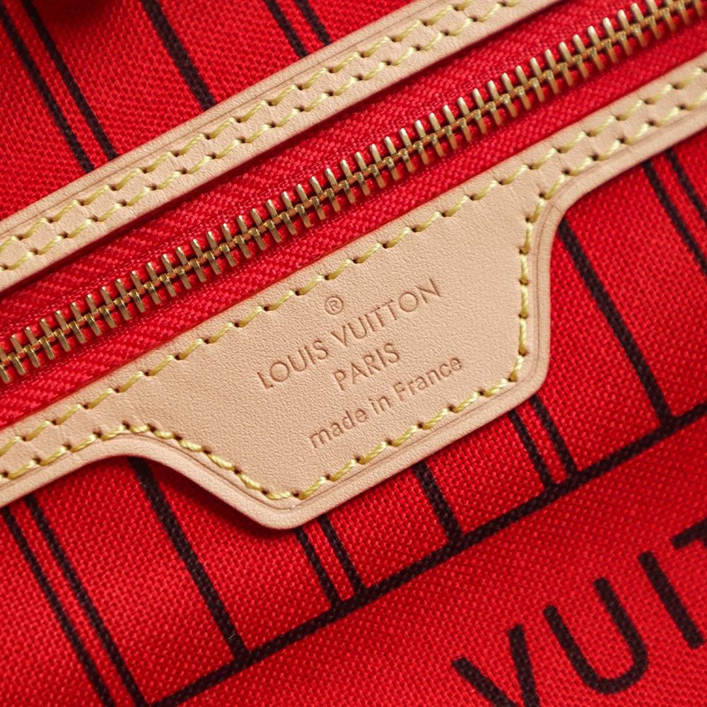 Ellebag’s Expert Replication: Louis Vuitton NEVERFULL Medium Handbag (M41177) with Monogram/Red Interior-Magazin online de geanți Louis Vuitton fals de cea mai bună calitate, geantă de designer replica ru