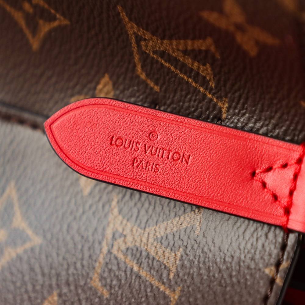 Ellebag’s Expert Replication: Louis Vuitton NeoNoe Bucket Bag in Red (M44021) Monogram-En İyi Kalite Sahte Louis Vuitton Çanta Online Mağazası, Çoğaltma tasarımcı çanta ru