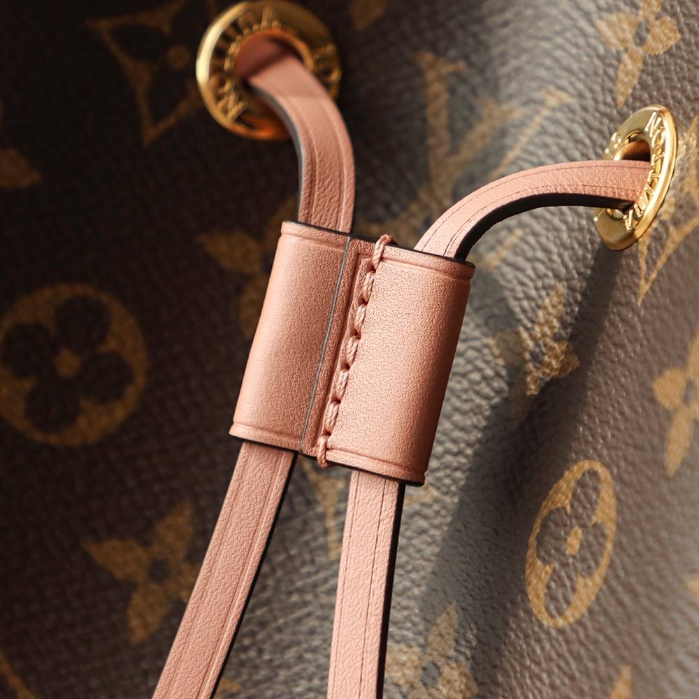 Ellebag’s Expert Replication: Louis Vuitton NeoNoe Bucket Bag in Cherry Blossom Pink (M44022)-Best Quality Fake Louis Vuitton Bag Online Store, Replica designer bag ru