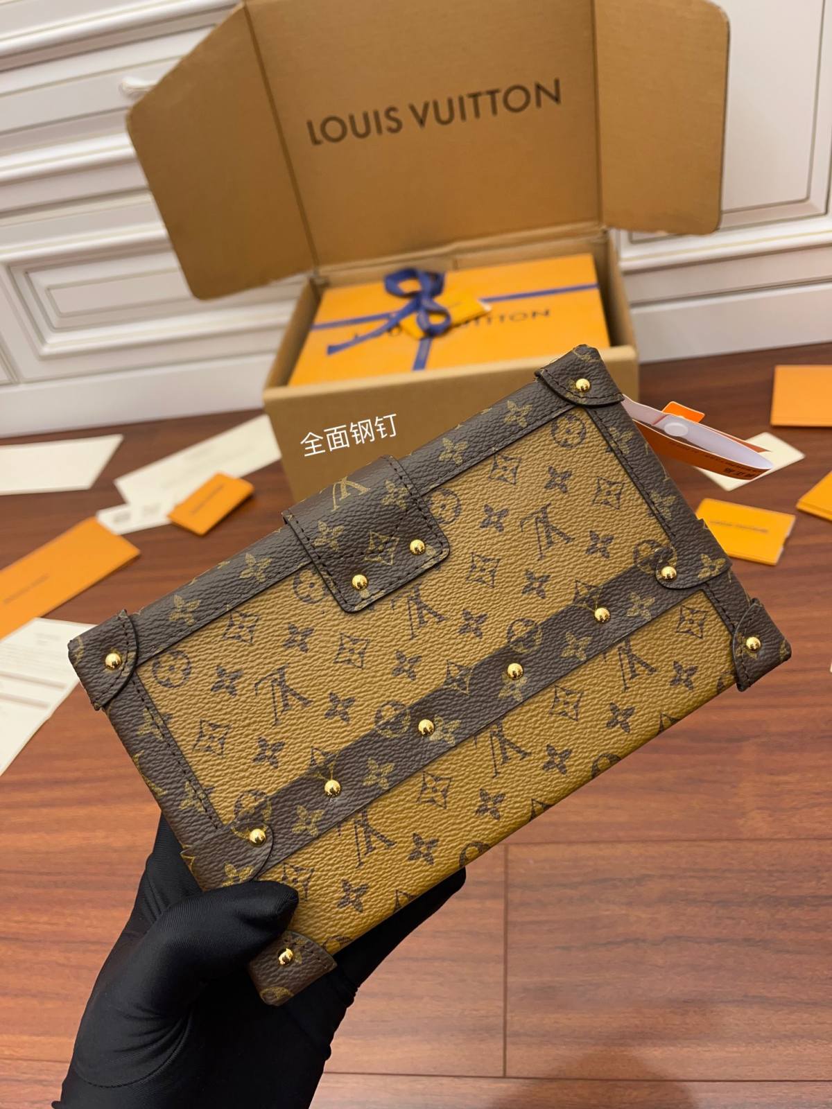 Ellebag’s Expert Replication: Louis Vuitton Classic Soft Trunk Bag (M44154) in Monogram Reverse Canvas-Best Quality Fake Louis Vuitton Bag Nettbutikk, Replica designer bag ru