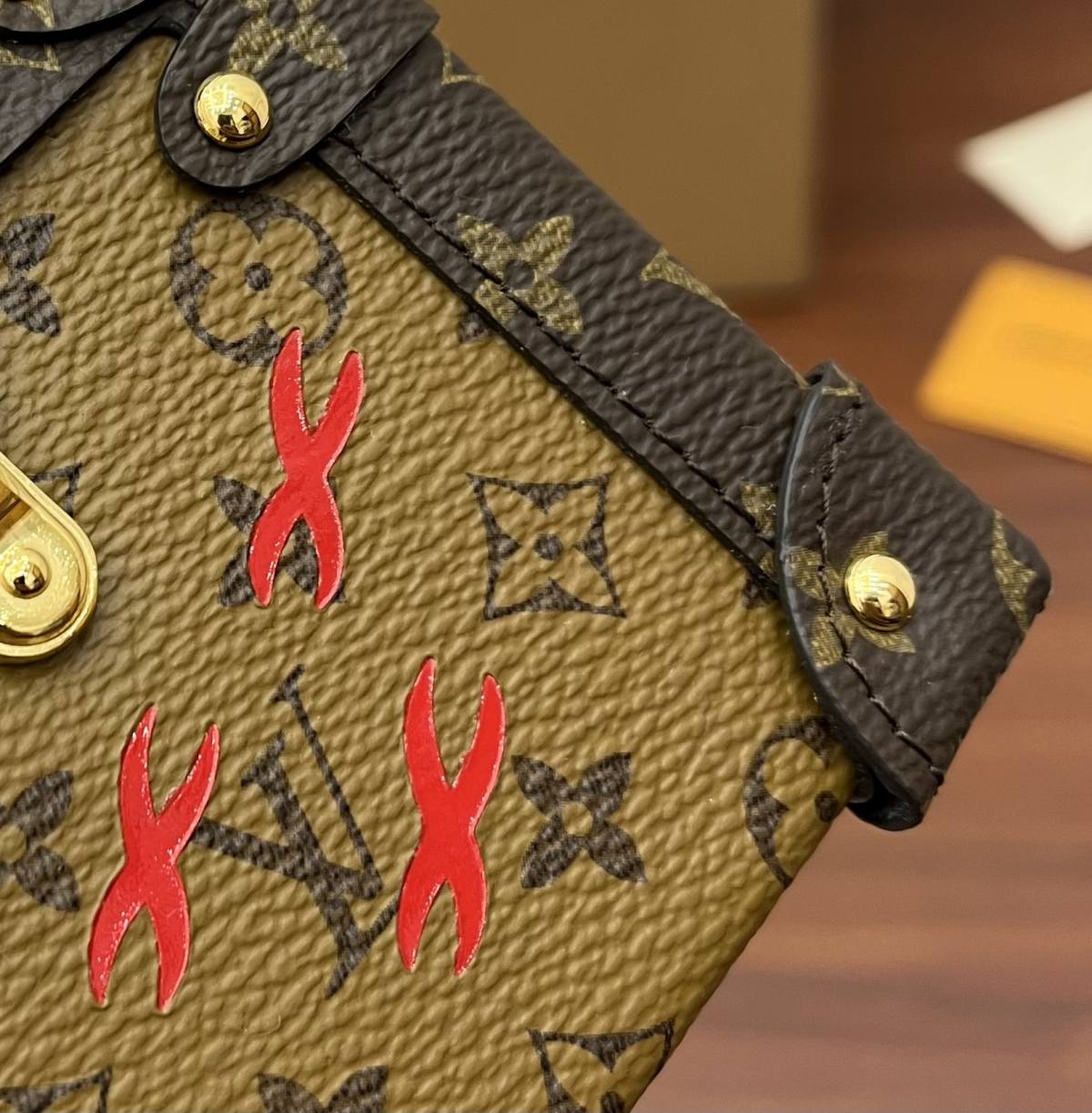 Ellebag’s Expert Replication: Louis Vuitton Classic Soft Trunk Bag (M44154) in Monogram Reverse Canvas-Best Quality Fake Louis Vuitton Bag Online Store, Replica designer bag ru