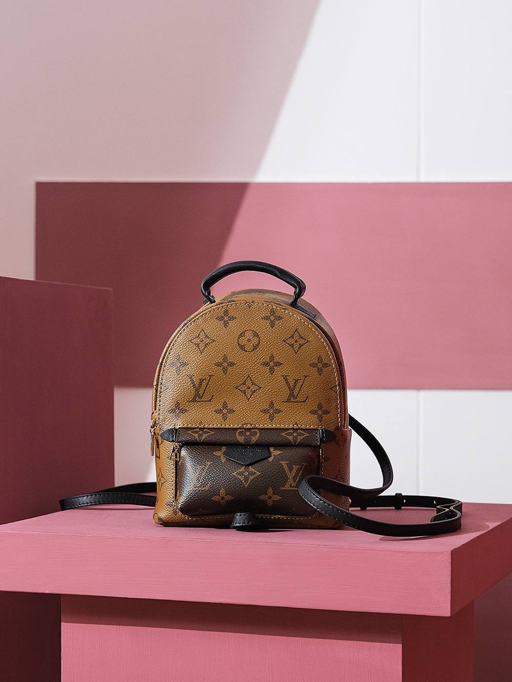 Ellebag Factory’s Expert Replication of Louis Vuitton PALM SPRINGS Mini Backpack (M44872)-Best Quality Fake Louis Vuitton Bag Online Store, Replica designer bag ru