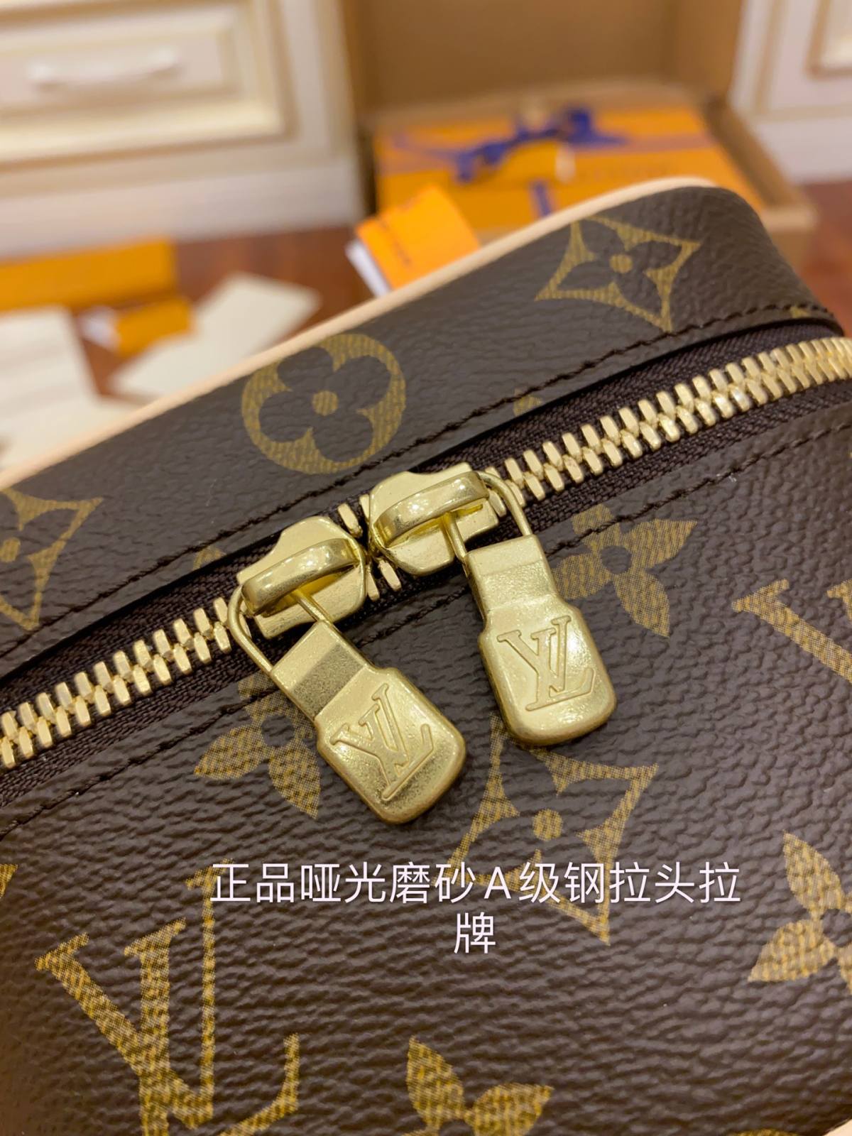 Ellebag Factory’s Replication Craftsmanship for Louis Vuitton Nice Nano Cosmetic Box (M44936)-Bedste kvalitet Fake Louis Vuitton Bag Online Store, Replica designer bag ru