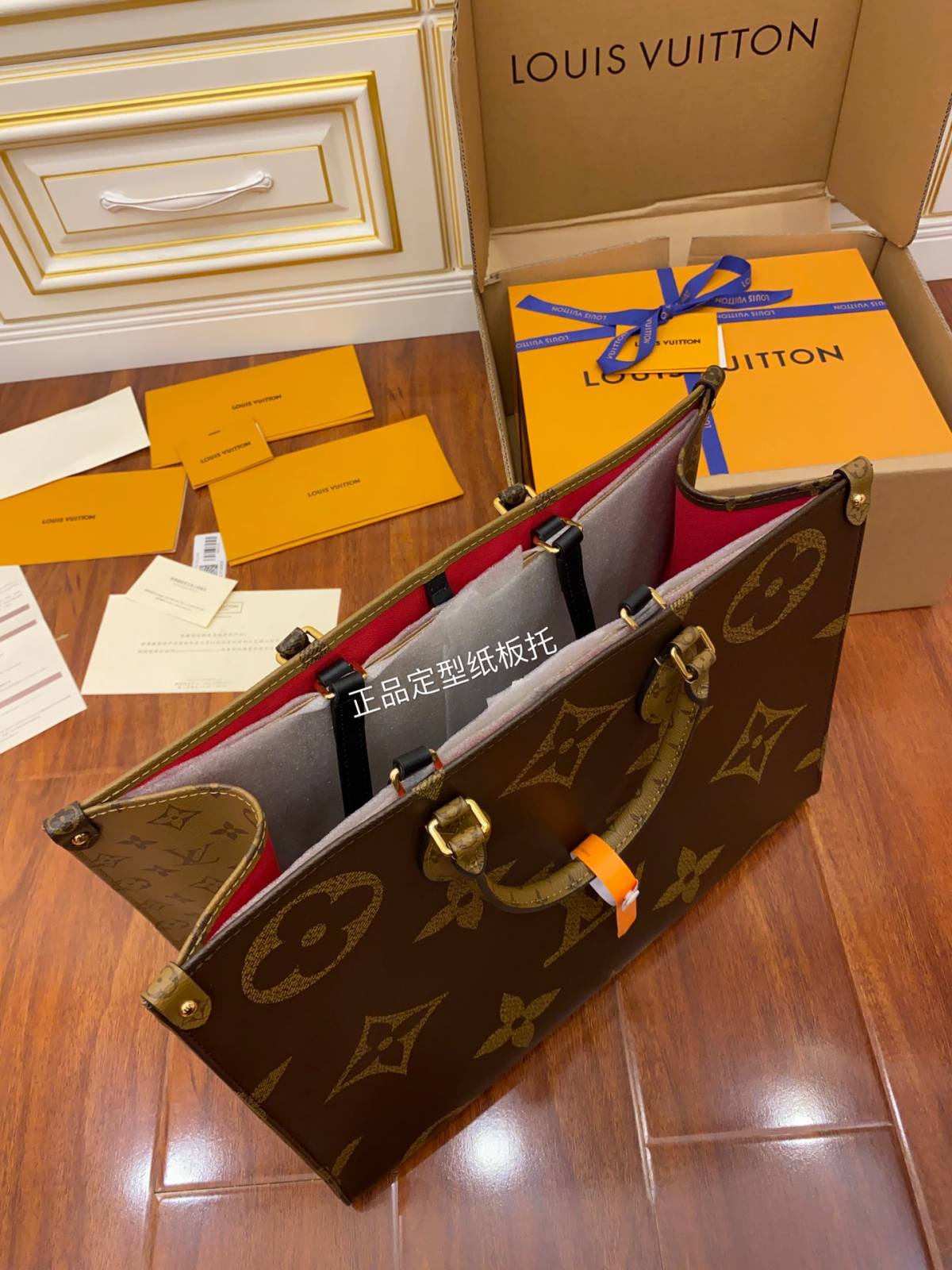 Ellebag Factory’s Replication Techniques for Louis Vuitton ONTHEGO Large Handbag (M45320)-最好的質量假路易威登包網上商店，複製設計師包 ru