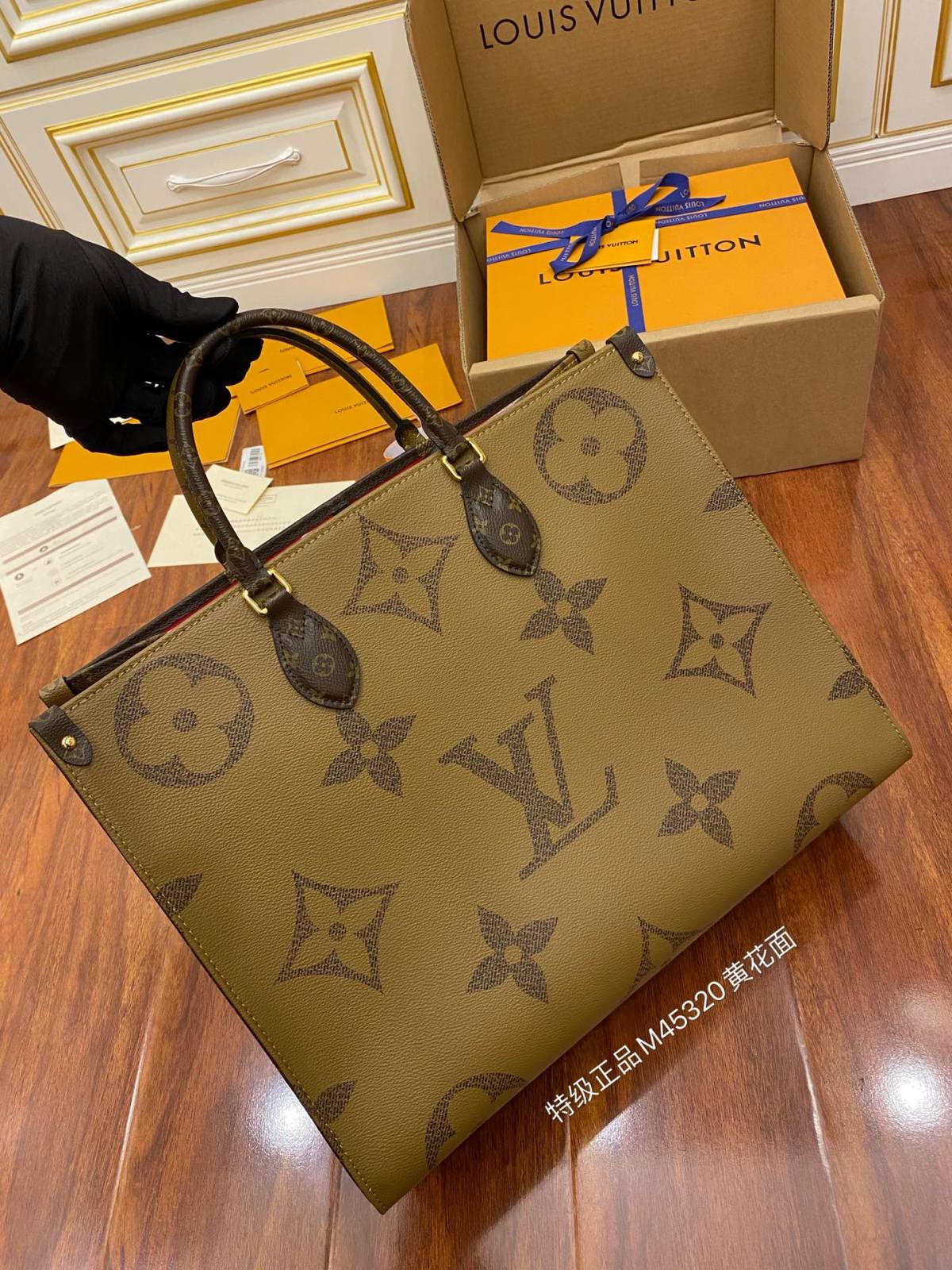 Ellebag Factory’s Replication Techniques for Louis Vuitton ONTHEGO Large Handbag (M45320)-Best Quality Fake Louis Vuitton Bag Online Store, Replica designer bag ru