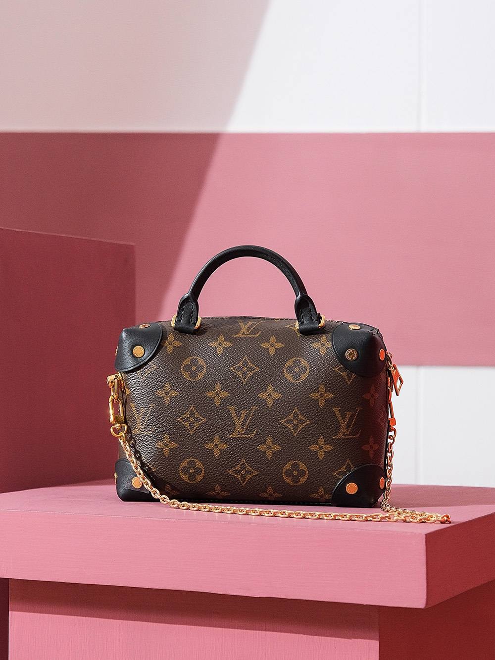 Ellebag Factory’s Replication Techniques for Louis Vuitton Petite Malle Aouple Black Bag M45571-Meilleure qualité de faux sac Louis Vuitton en ligne, réplique de sac de créateur ru