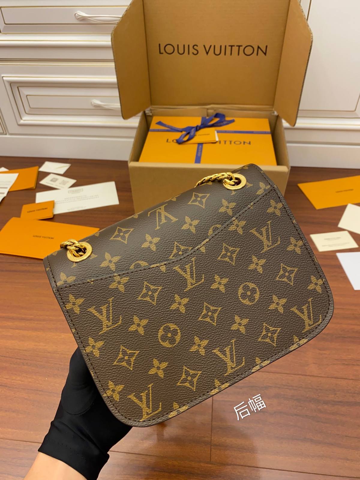 Ellebag Factory’s Replication Techniques for Louis Vuitton PASSY Chain Bag Monogram with Gold Hardware (M45592)-Best Quality Fake Louis Vuitton Bag Online Store, Replica designer bag ru