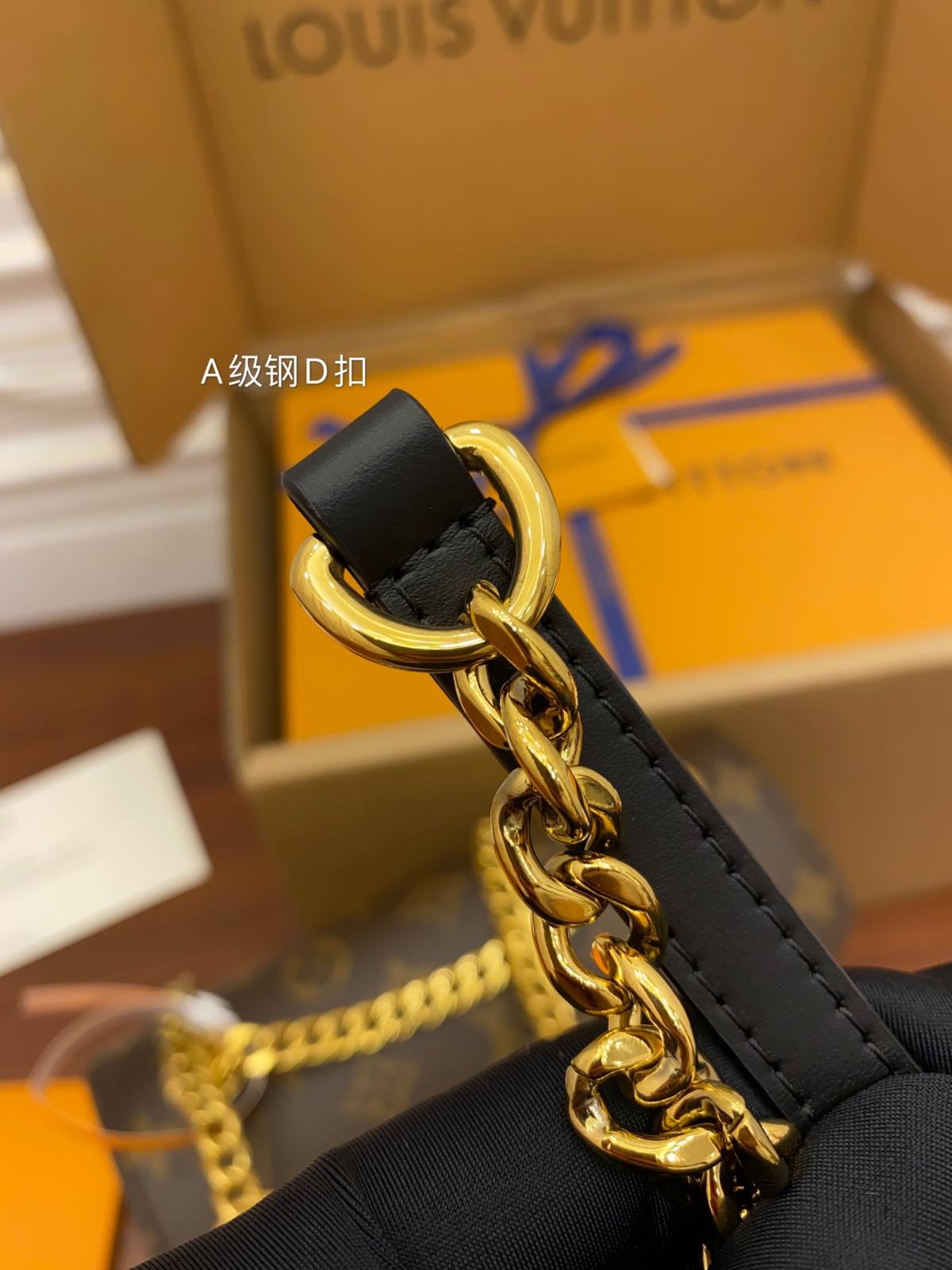 Ellebag Factory’s Replication Techniques for Louis Vuitton PASSY Chain Bag Monogram with Gold Hardware (M45592)-Legjobb minőségű hamis Louis Vuitton táska online áruház, replika designer táska ru