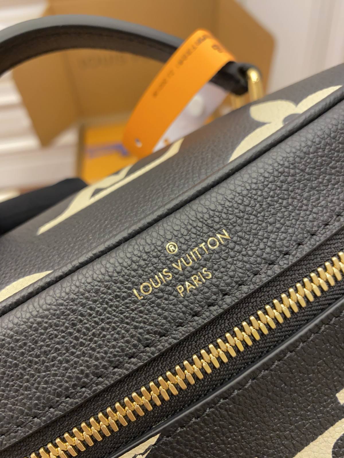 Ellebag Factory’s Replication Techniques for Louis Vuitton M45780 Black Embossed Vanity Small Handbag-Best Quality adịgboroja Louis vuitton akpa Online Store, oyiri mmebe akpa ru