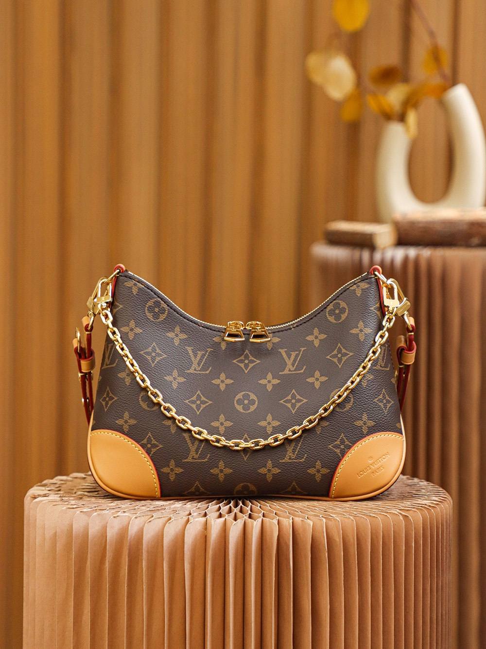 Ellebag Factory’s Replication Techniques for Louis Vuitton BOULOGNE Yellow Handbag (M45832)-Best Quality Fake Louis Vuitton Bag Online Store, Replica designer bag ru