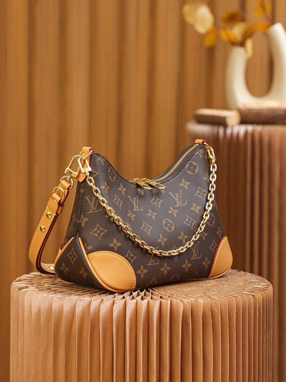 Ellebag Factory’s Replication Techniques for Louis Vuitton BOULOGNE Yellow Handbag (M45832)-Loja online de bolsa Louis Vuitton falsa de melhor qualidade, bolsa de designer de réplica ru