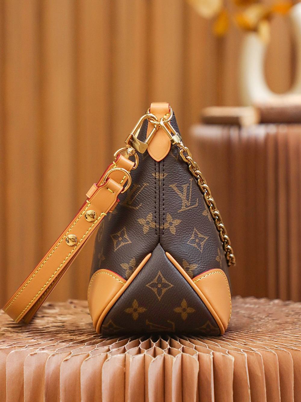 Ellebag Factory’s Replication Techniques for Louis Vuitton BOULOGNE Yellow Handbag (M45832)-最好的質量假路易威登包網上商店，複製設計師包 ru