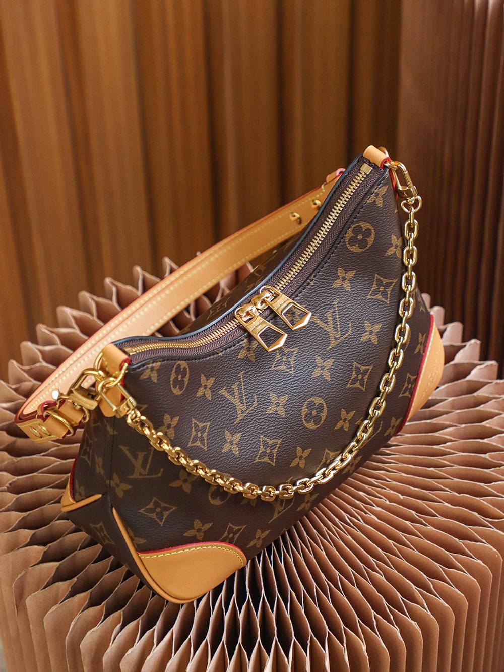 Ellebag Factory’s Replication Techniques for Louis Vuitton BOULOGNE Yellow Handbag (M45832)-最好的質量假路易威登包網上商店，複製設計師包 ru