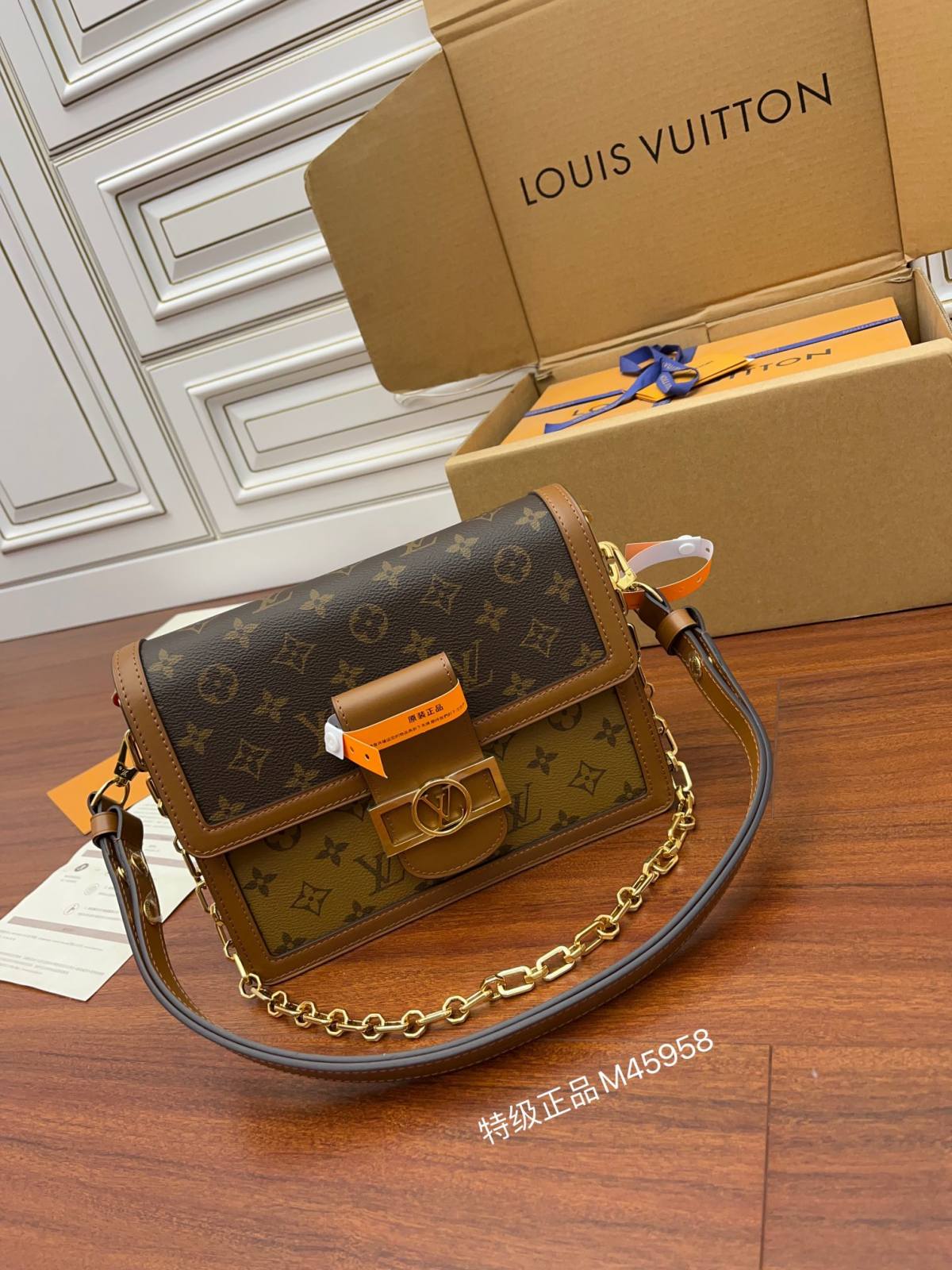 Ellebag Factory’s Replication Techniques for Louis Vuitton DAUPHINE Medium Handbag (M45958)-Pangalusna kualitas palsu Louis Vuitton Kantong Toko Online, Replica desainer kantong ru