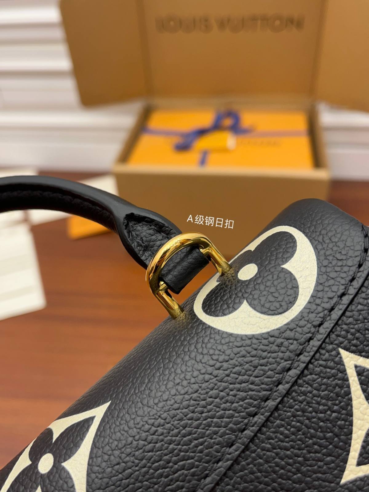 Ellebag Factory’s Replication Techniques for Louis Vuitton M45978 Black Print Madeleine BB Handbag-最好的質量假路易威登包網上商店，複製設計師包 ru