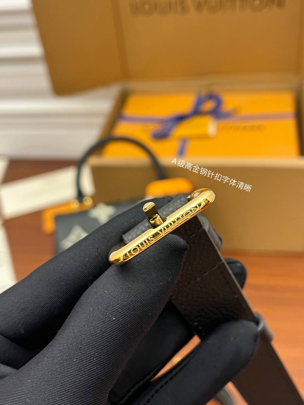 Ellebag Factory’s Replication Techniques for Louis Vuitton M45978 Black Print Madeleine BB Handbag-最好的質量假路易威登包網上商店，複製設計師包 ru