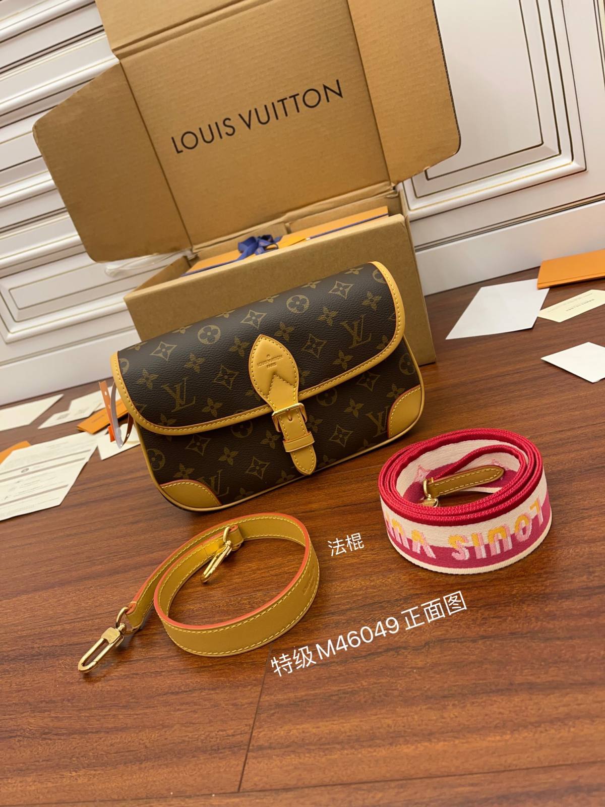 Ellebag Factory’s Replication Techniques for Louis Vuitton DIANE Handbag (M46049) Magenta-Legjobb minőségű hamis Louis Vuitton táska online áruház, replika designer táska ru