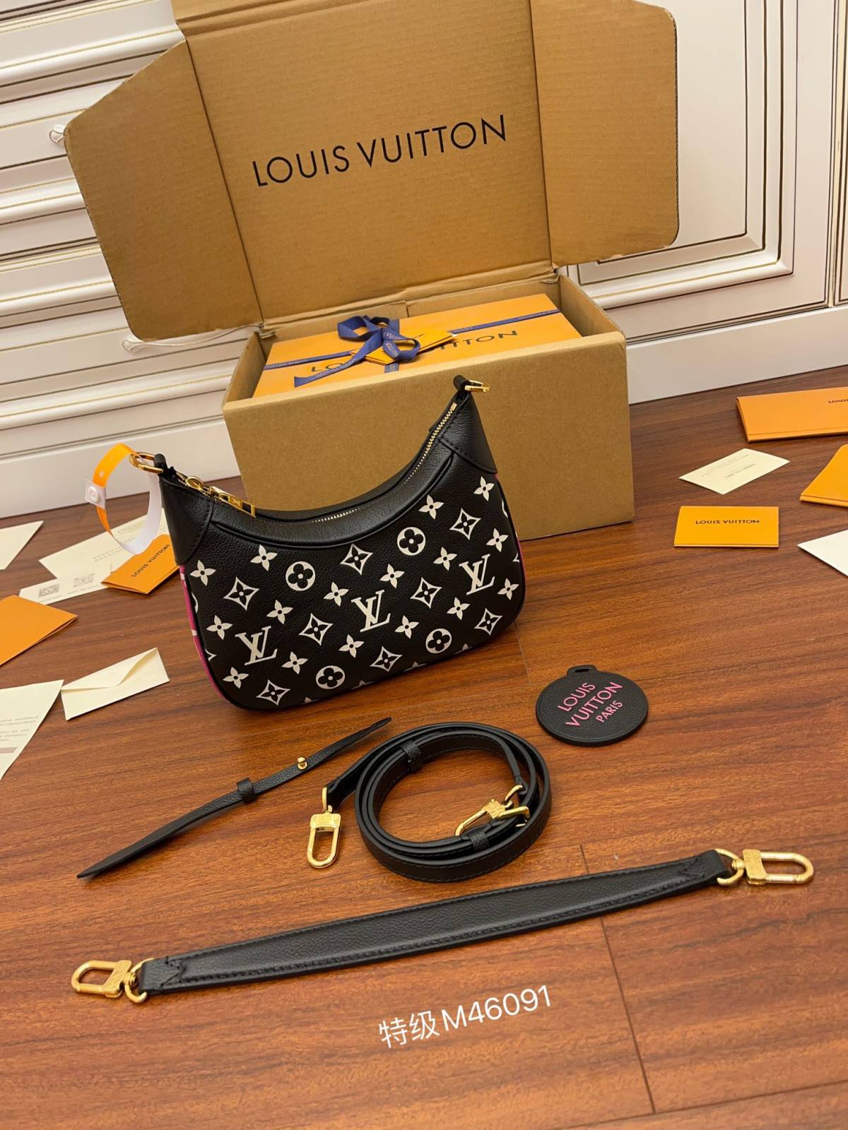 Ellebag Factory’s Replication Techniques for Louis Vuitton BAGATELLE Handbag (M46091) Black-Інтэрнэт-крама падробленай сумкі Louis Vuitton лепшай якасці, рэплікі дызайнерскай сумкі ru