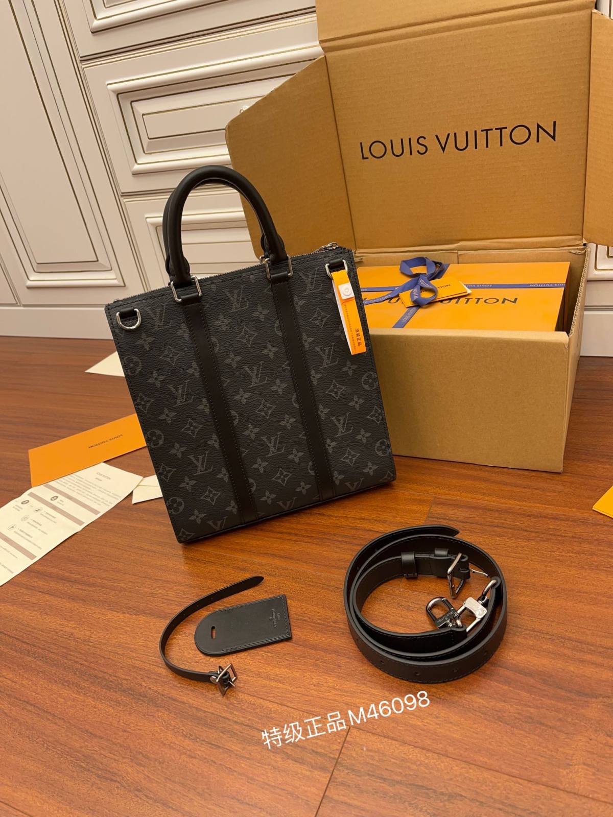 Ellebag Factory’s Replication Techniques for Louis Vuitton M46098 Sac Plat Cross Handbag-Kedai Dalam Talian Beg Louis Vuitton Palsu Kualiti Terbaik, Beg reka bentuk replika ru