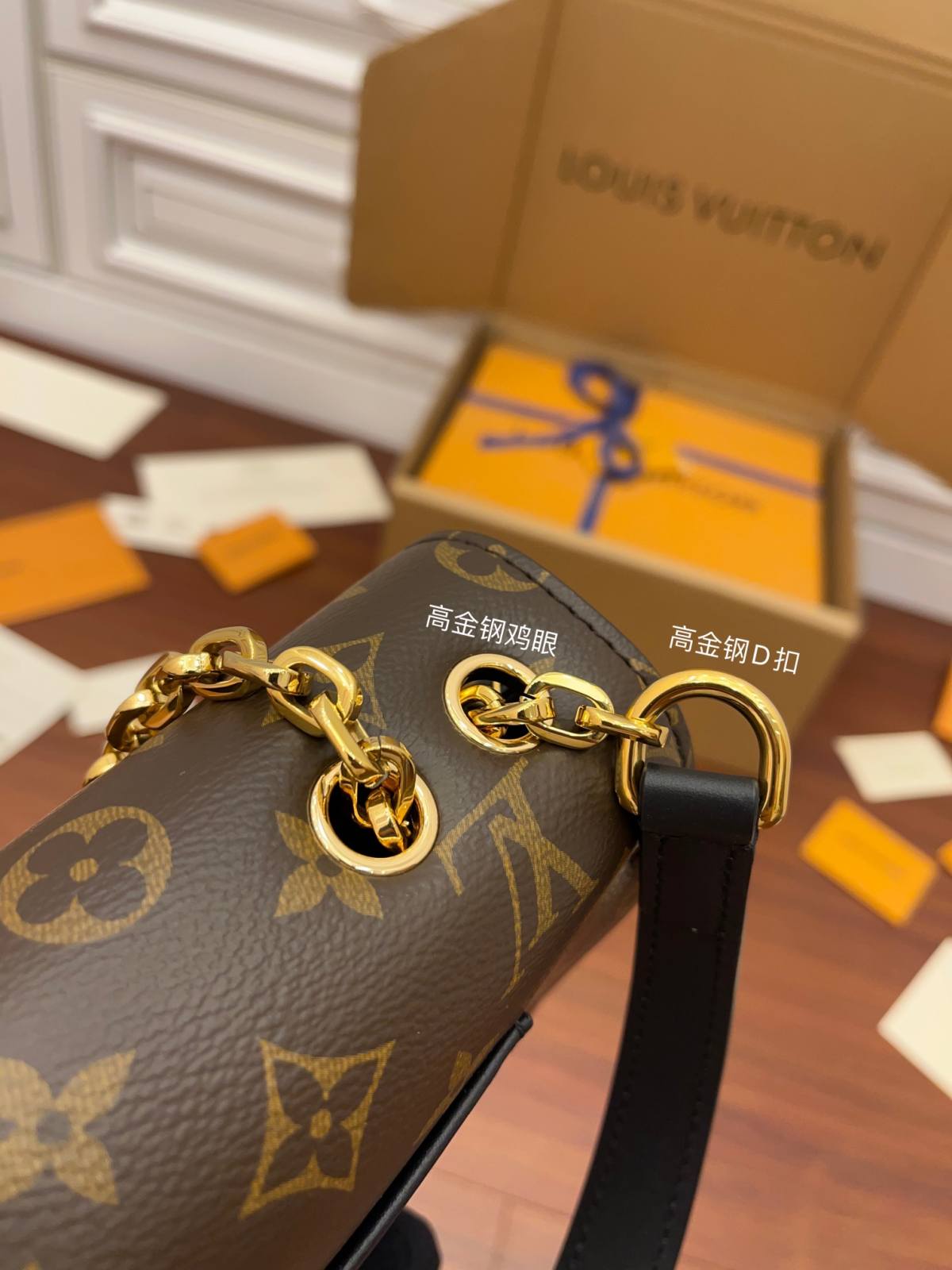 Ellebag Factory Replication Techniques for Louis Vuitton MARCEAU Handbag (M46126) Black-Best Quality Fake Louis Vuitton Bag Online Store, Replica designer bag ru