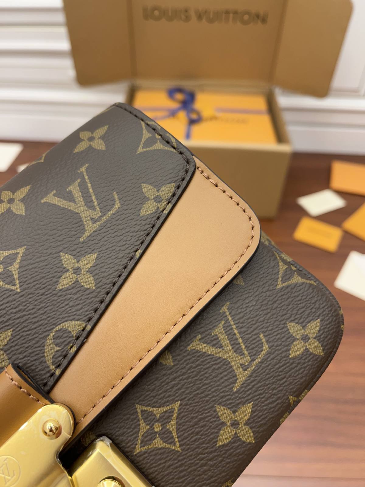 Ellebag Factory Replication Techniques for Louis Vuitton MARCEAU Handbag (M46127) Brown-최고의 품질 가짜 루이비통 가방 온라인 스토어, 복제 디자이너 가방 ru