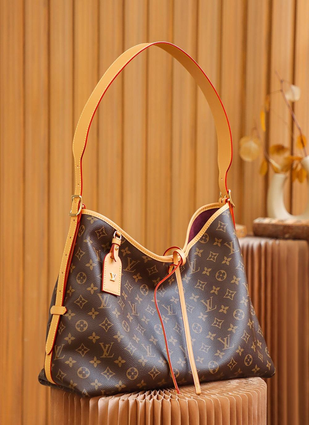 Ellebag Factory Replication Techniques for Louis Vuitton Carryall Small M46197-Pangalusna kualitas palsu Louis Vuitton Kantong Toko Online, Replica desainer kantong ru