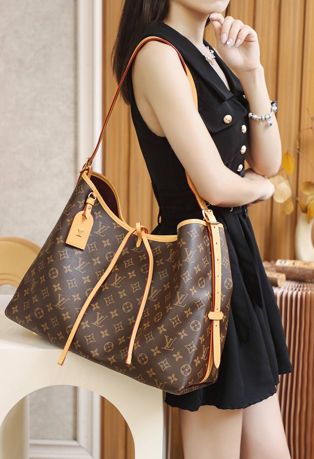 Ellebag Factory Replication Techniques for Louis Vuitton Carryall Small M46197-Toko Online Tas Louis Vuitton Palsu Kualitas Terbaik, Tas desainer replika ru