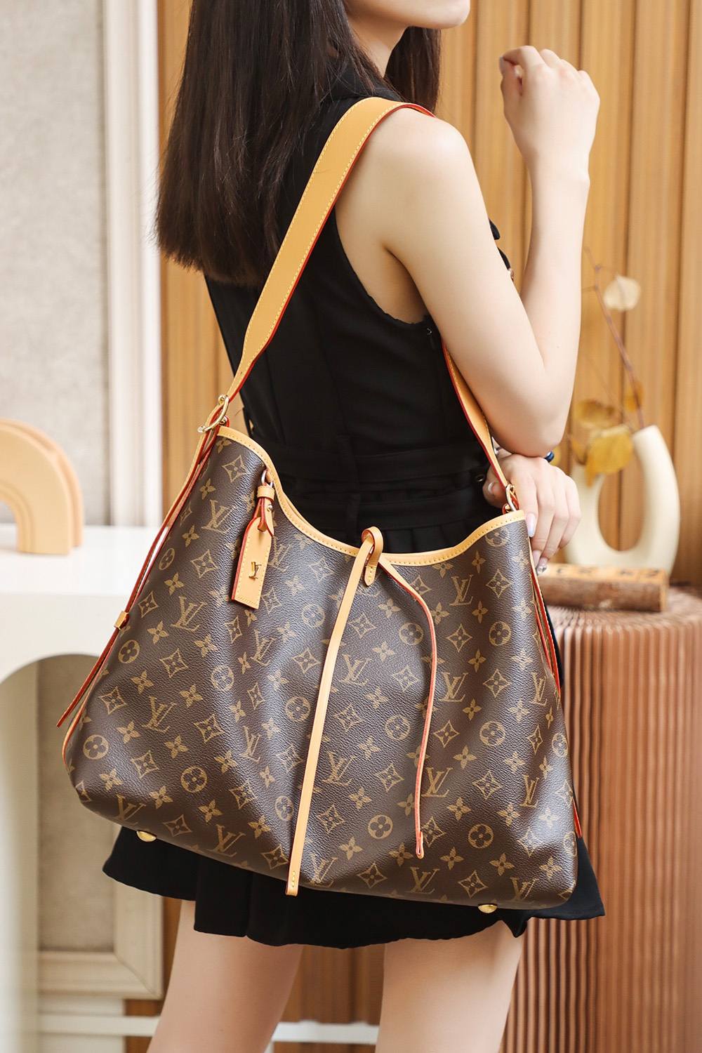 Ellebag Factory Replication Techniques for Louis Vuitton Carryall Small M46197-Magazin online de geanți Louis Vuitton fals de cea mai bună calitate, geantă de designer replica ru