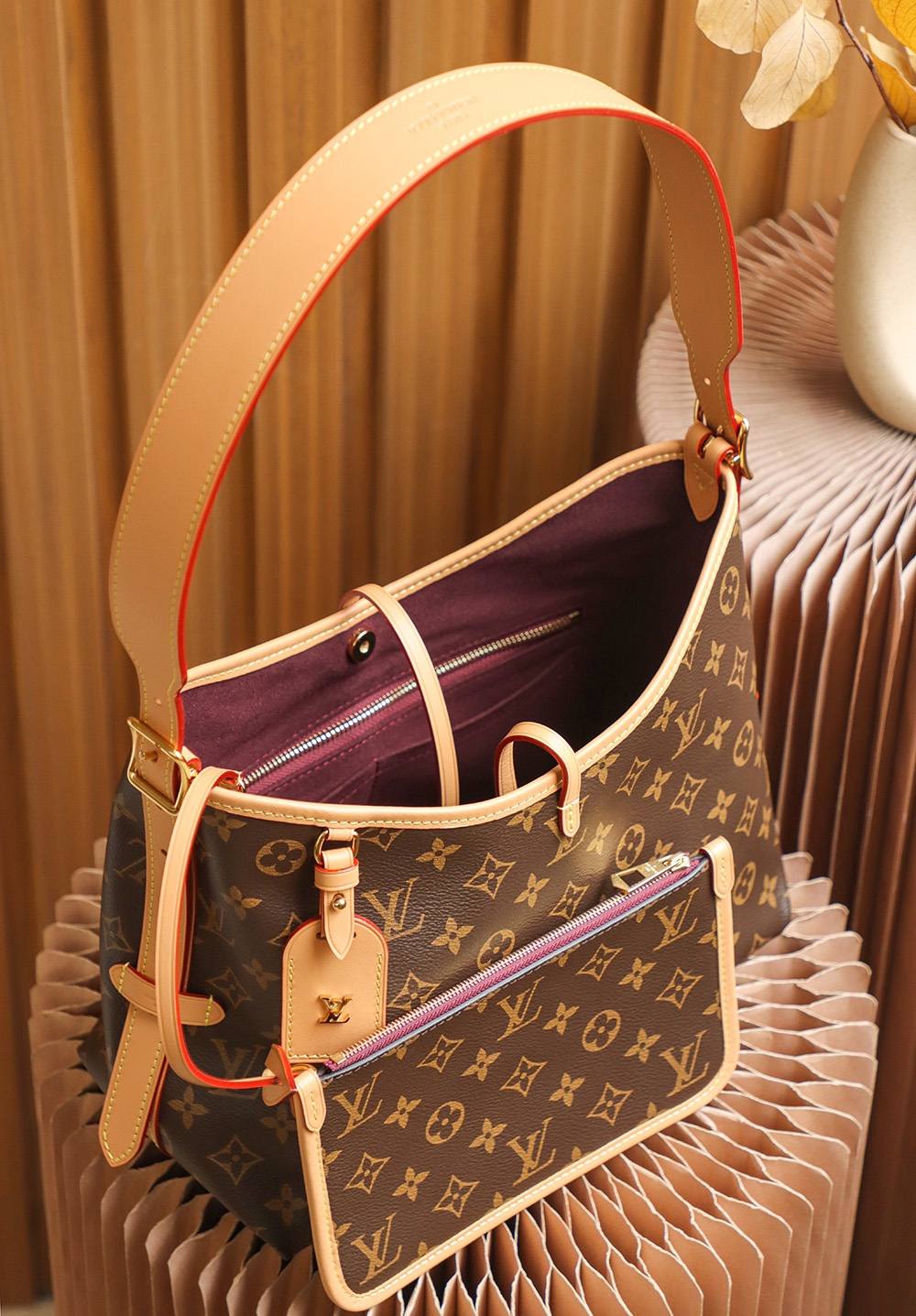 Ellebag Factory Replication Techniques for Louis Vuitton Carryall Small Handbag M46203-Шилдэг чанарын хуурамч Louis Vuitton цүнх онлайн дэлгүүр, Replica дизайнер цүнх ru