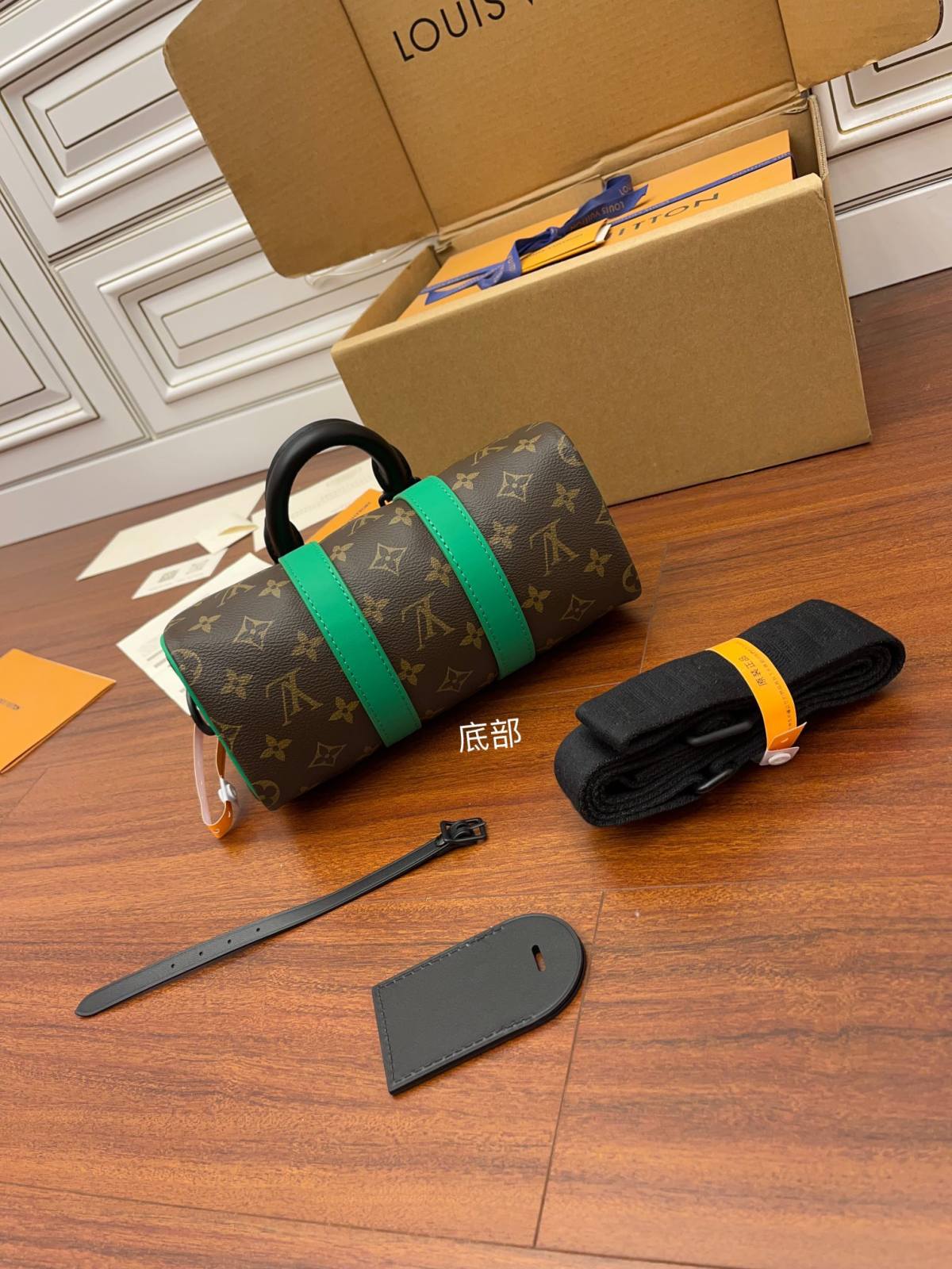 Ellebag Factory Replication Techniques for Louis Vuitton KEEPALL BANDOULIÈRE 25 Handbag (M46249) – Green-Best Quality Fake Louis Vuitton сумка онлайн дүкөнү, Replica дизайнер сумка ru