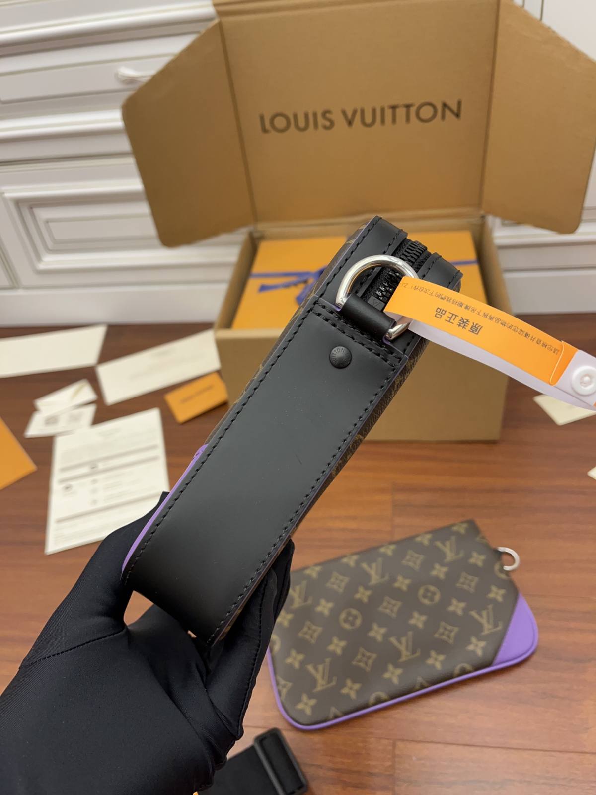 Ellebag Factory Replication Techniques for Louis Vuitton M46266 Purple Trio Messenger Bag-Καλύτερης ποιότητας Fake Louis Vuitton Ηλεκτρονικό κατάστημα, Replica designer bag ru