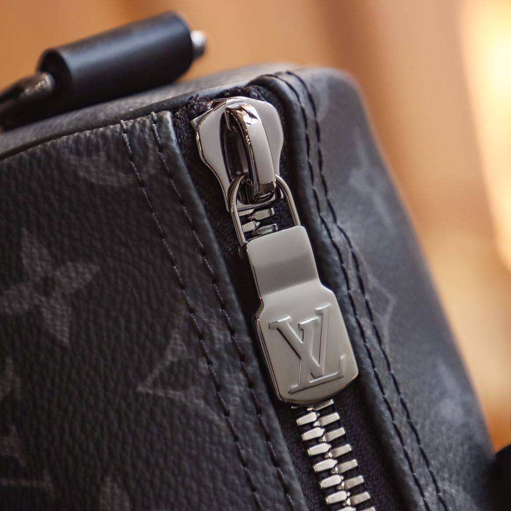 Ellebag Factory Replication Techniques for Louis Vuitton M46271 Monogram Eclipse Black Keepall 25 Handbag-最好的質量假路易威登包網上商店，複製設計師包 ru