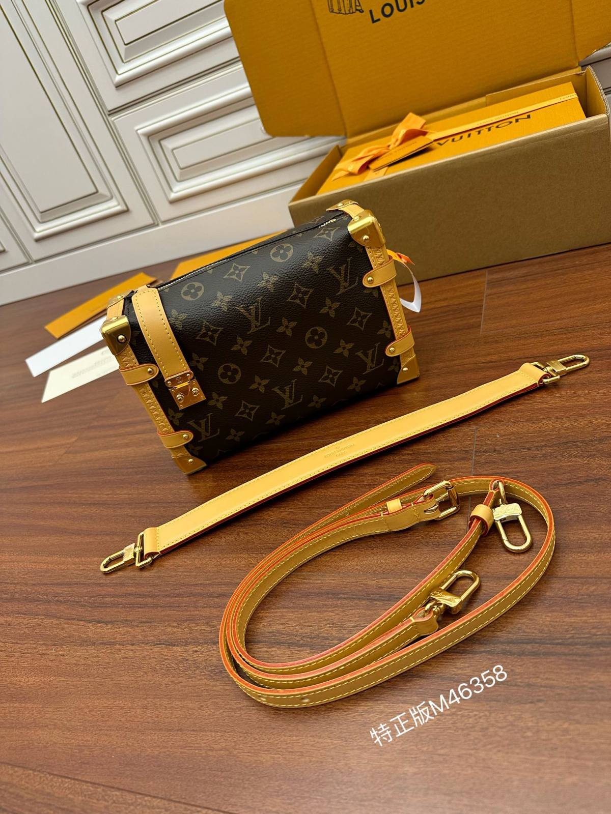 Ellebag Factory Replication Technique – Louis Vuitton SIDE TRUNK Handbag (M46358)-Yakanakisa Hunhu Fake Louis Vuitton Bag Online Store, Replica dhizaini bag ru