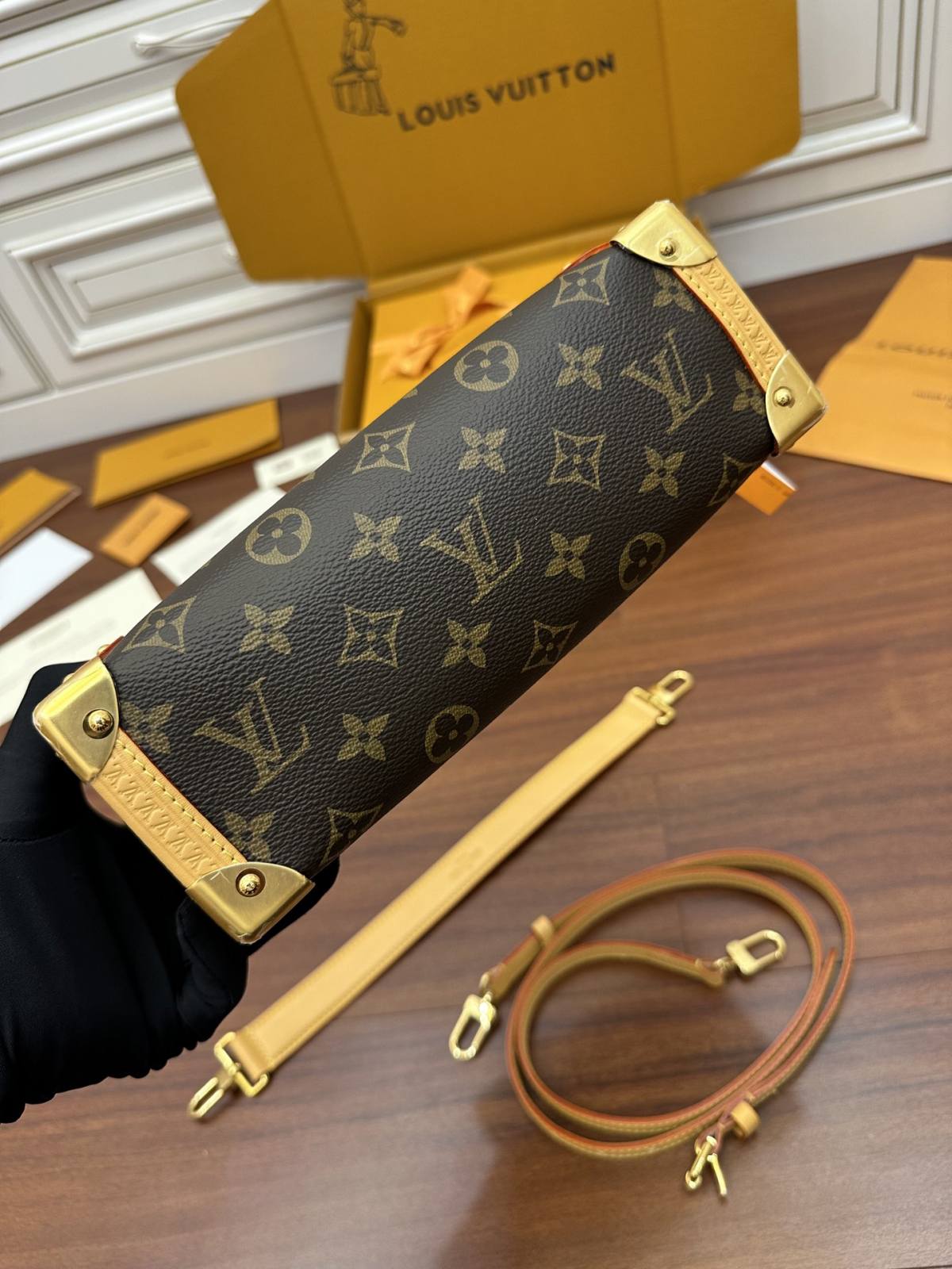 Ellebag Factory Replication Technique – Louis Vuitton SIDE TRUNK Handbag (M46358)-Meilleure qualité de faux sac Louis Vuitton en ligne, réplique de sac de créateur ru