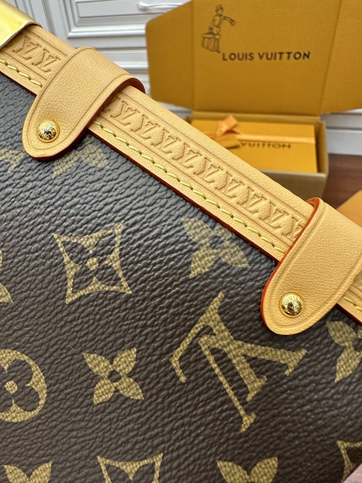 Ellebag Factory Replication Technique – Louis Vuitton SIDE TRUNK Handbag (M46358)-最好的質量假路易威登包網上商店，複製設計師包 ru